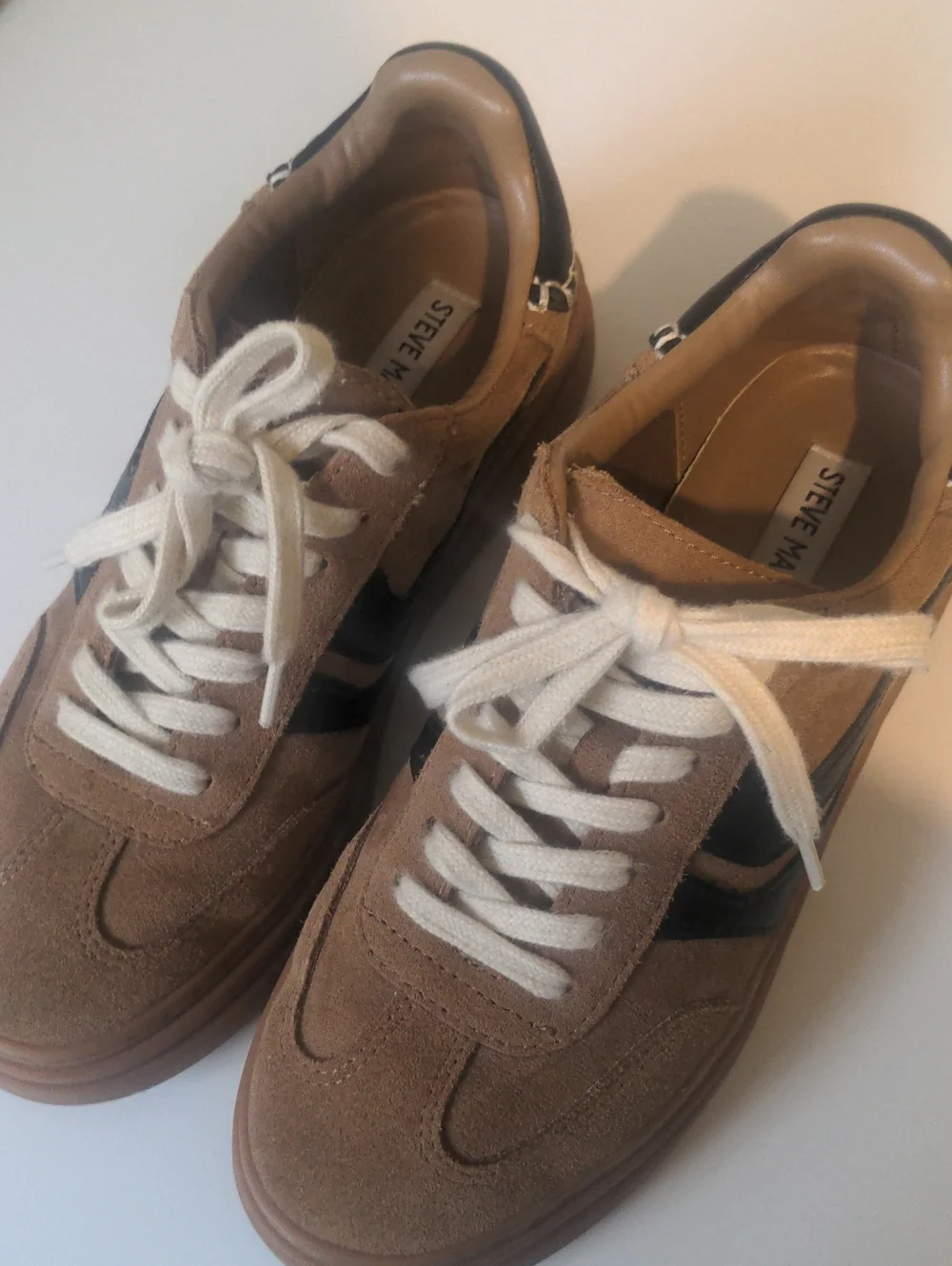 Steve Madden Campo Suede Retro Sneaker Brown & Black